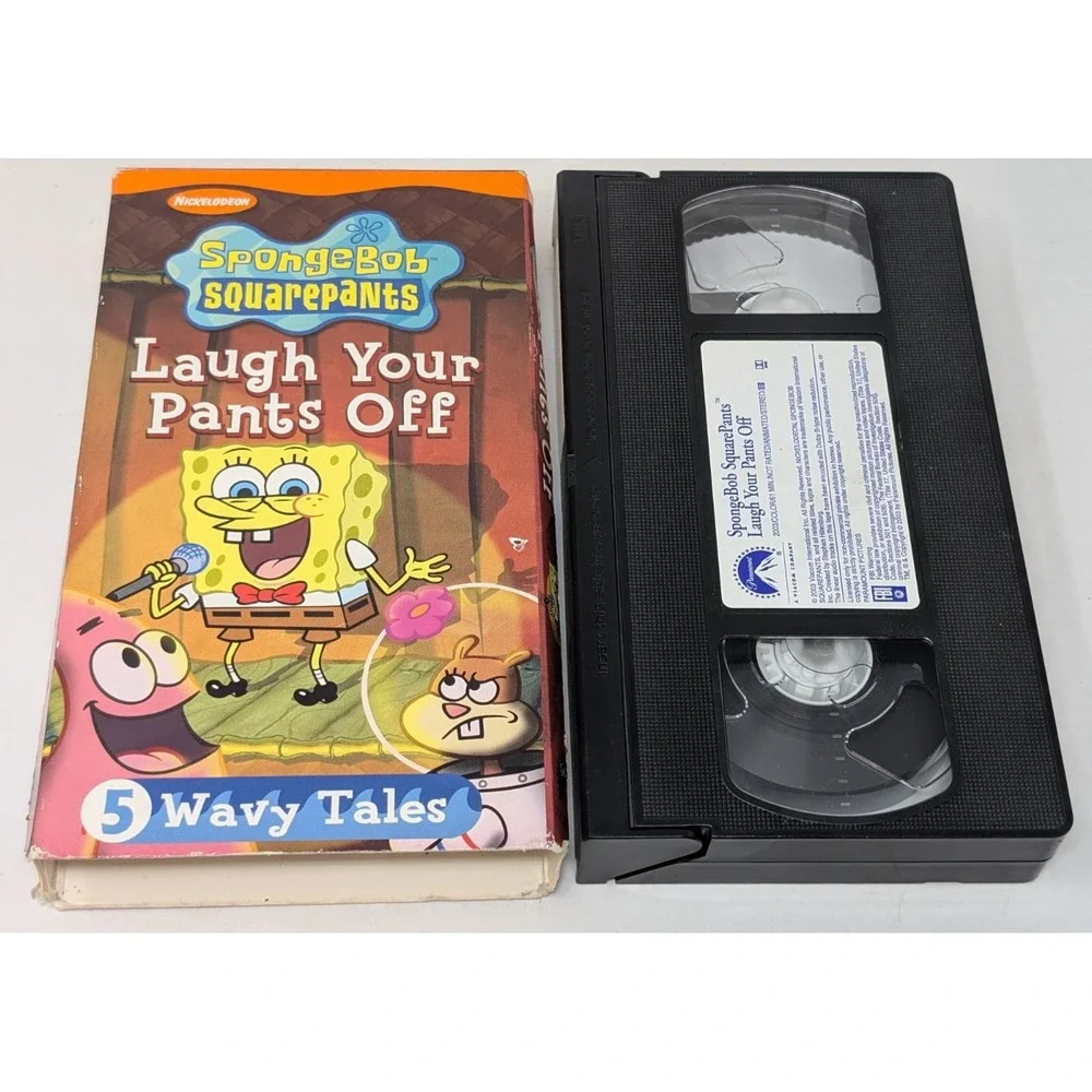 Spongebob Squarepants Laugh Your Pants Off VHS‎ 2003 Nickelodeon Cartoons Kids